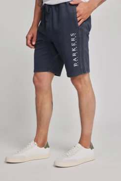 Barkers Shorts|Barkers Track Pants^Organic Classic Print Track Short DARK BLUE