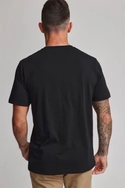 Barkers Essential Tees^Organic Crew Tee BLACK