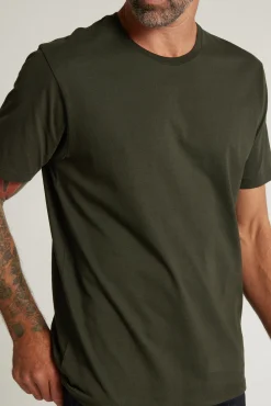 Barkers Essential Tees^Organic Crew Tee KHAKI