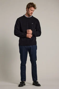 Barkers Cotton Knitwear^Paloma Cotton Crew BLACK