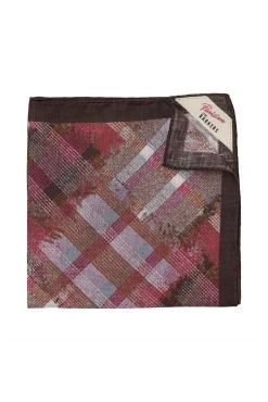 Barkers Suiting Accessories|Pocket Squares^Parisian Check Linen Pocket Square