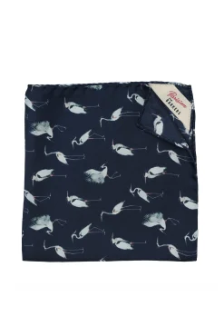 Barkers Suiting Accessories|Pocket Squares^Parisian Crane Silk Pocket Square