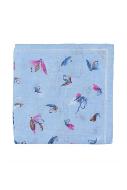 Barkers Suiting Accessories|Pocket Squares^Parisian Fish FLy Linen Pocket Square