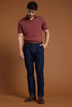 Barkers Polos|Polo Shirts^Parkway Cotton Knitted Polo BRICK