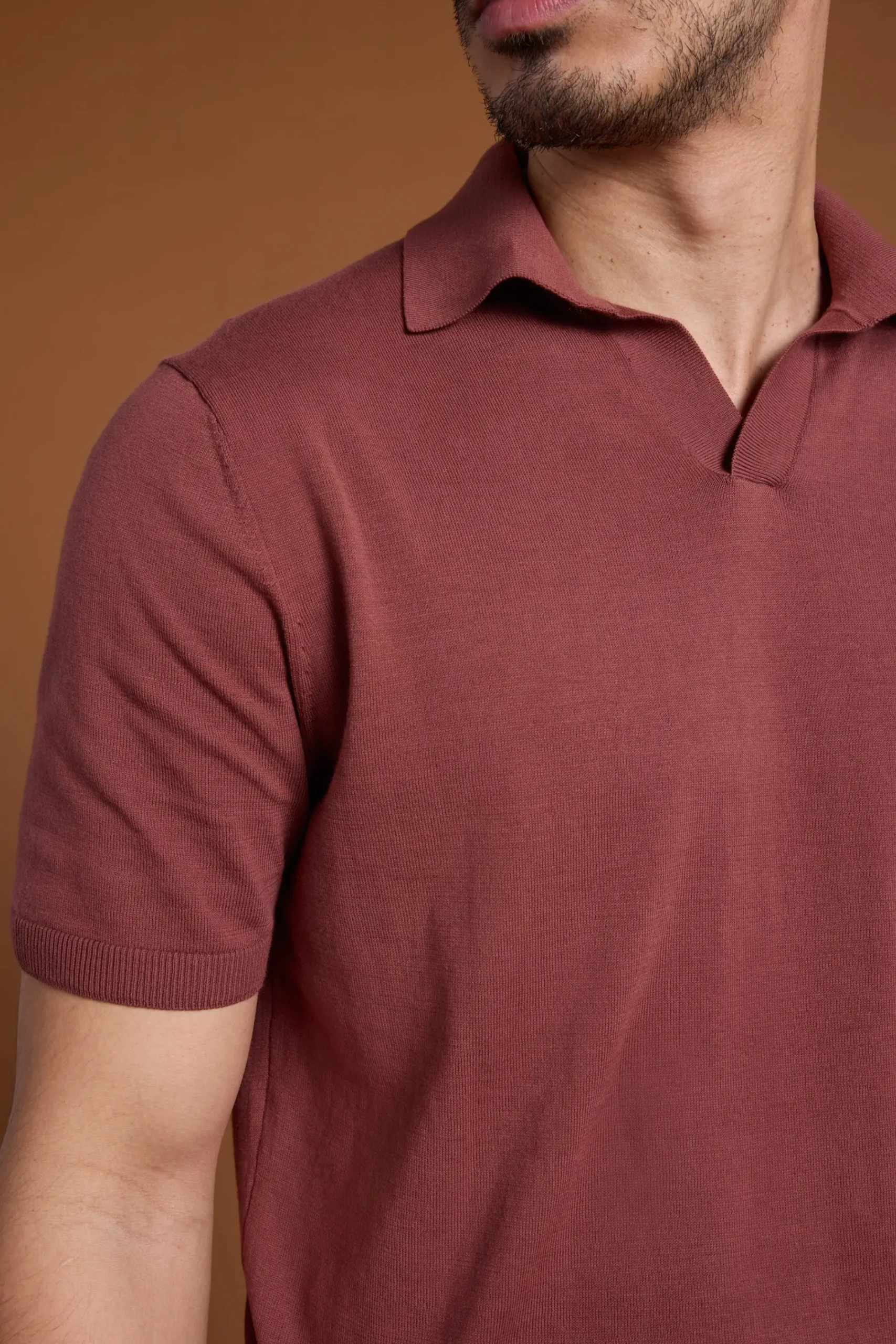Barkers Polos|Polo Shirts^Parkway Cotton Knitted Polo BRICK