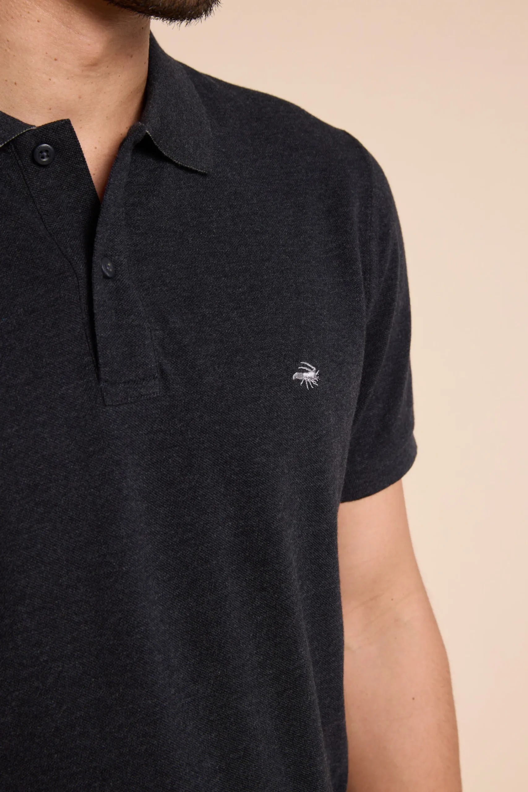 Barkers Polos|Polo Shirts^Regent Pique Polo CHAR MARL