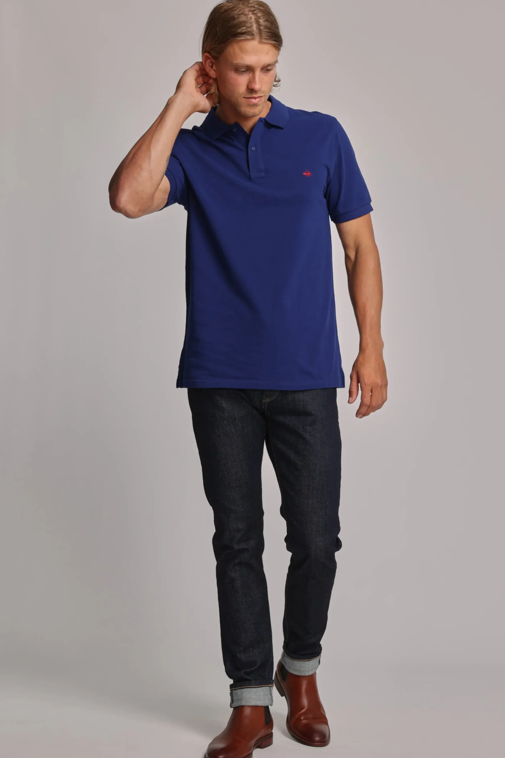 Barkers Polos|Polo Shirts^Regent Pique Polo Shirt COBALT