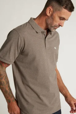 Barkers Polos|Polo Shirts^Regent Pique Polo Shirt WOOD MARL