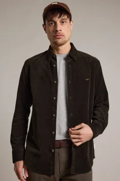 Barkers Tailored Fit Shirts|Tailored Fit Shirts^Sedwick Corduroy Shirt FOREST