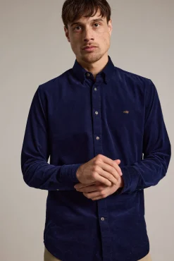 Barkers Tailored Fit Shirts|Tailored Fit Shirts^Sedwick Corduroy Shirt NAVY