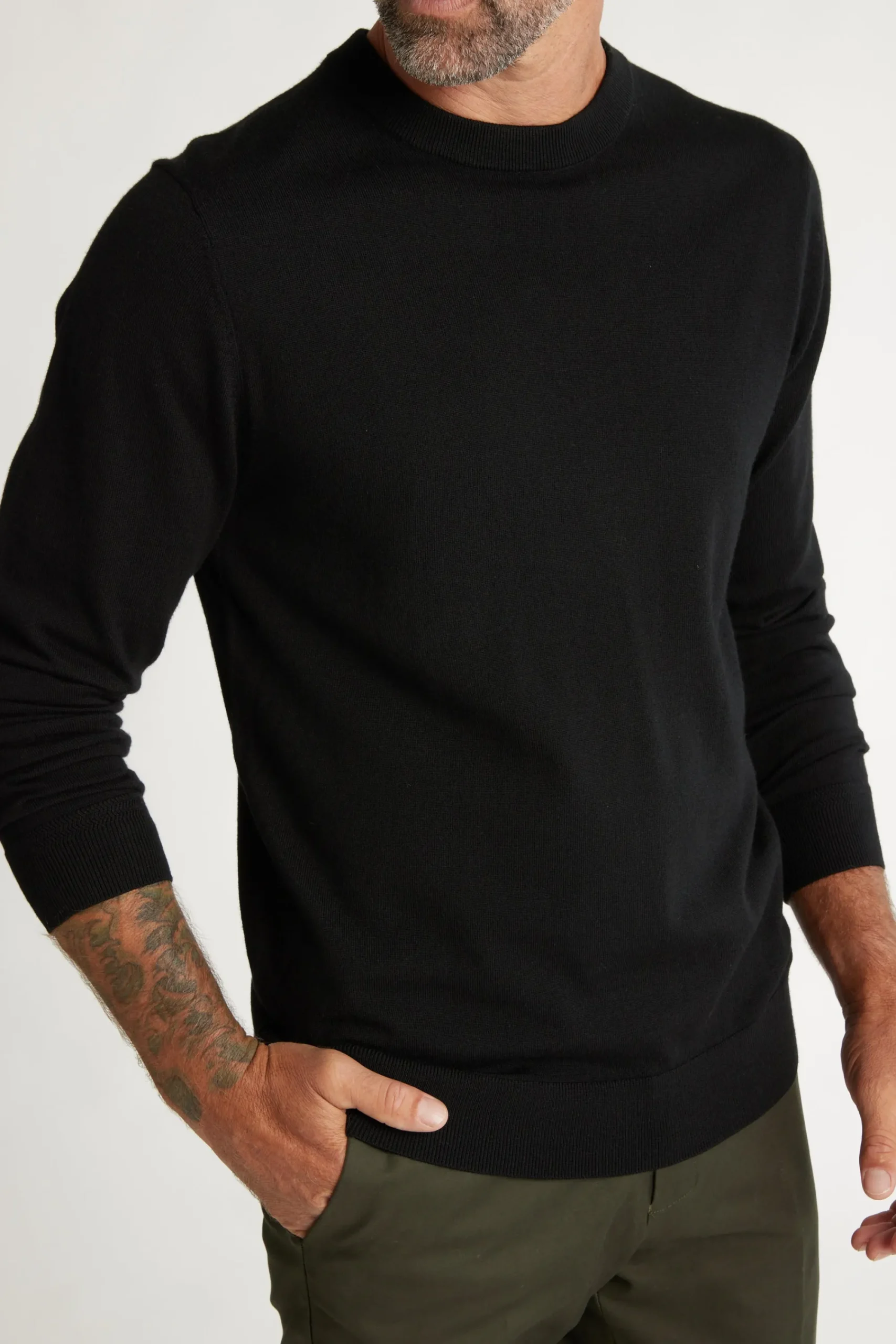 Barkers Zqrx Merino^Skyland ZQrx Merino Crew BLACK