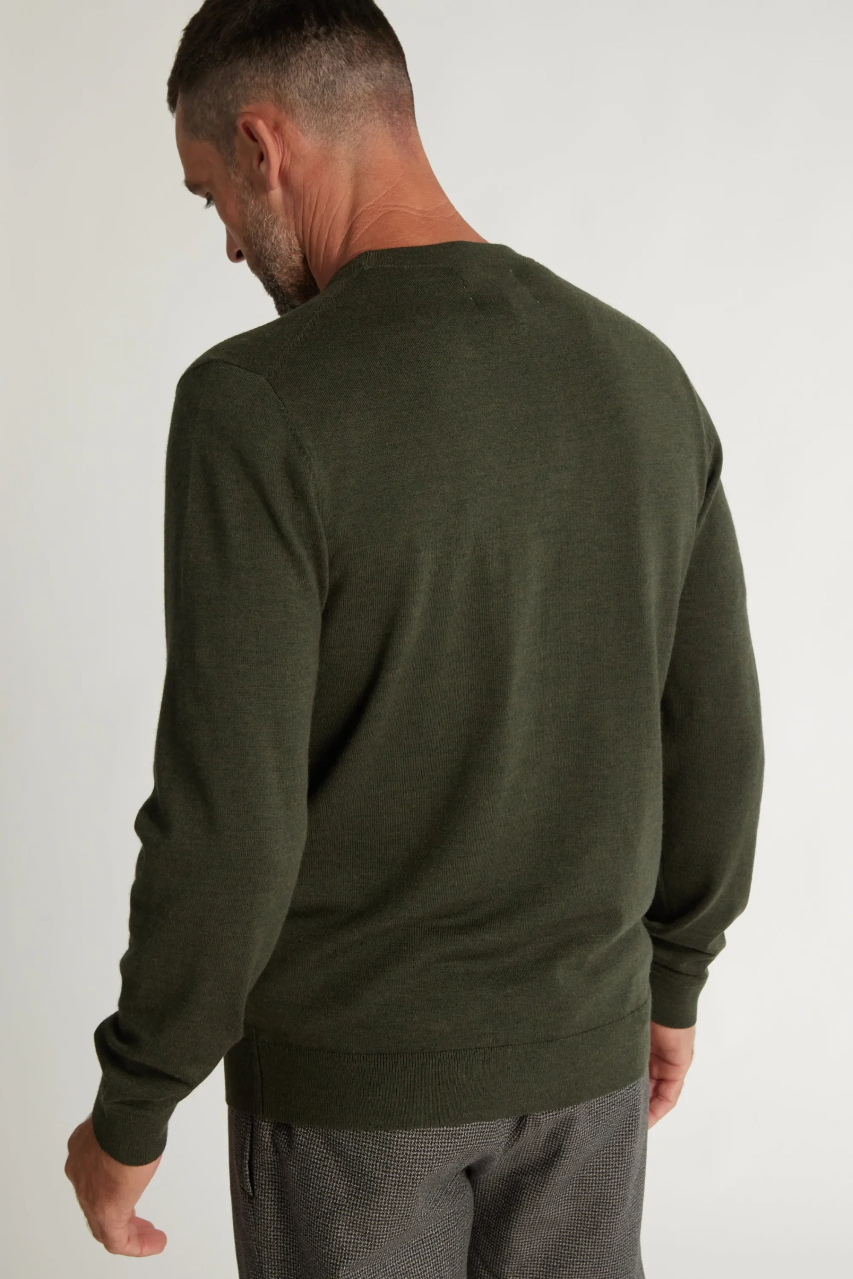 Barkers Zqrx Merino^Skyland ZQrx Merino Crew KHAKI MARL