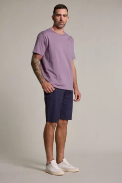 Barkers Graphic & Stripes^Stamp Logo Tee PURPLE
