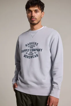 Barkers Sweatshirts & Hoodies^Standard Issue Print Crew BLUE
