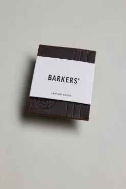 Barkers Leather Goods|Wallets^Taylor Leather Card Wallet WALNUT BROWN