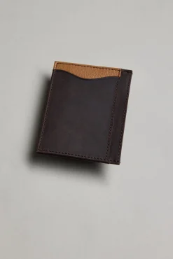 Barkers Leather Goods|Wallets^Taylor Leather Card Wallet WALNUT BROWN