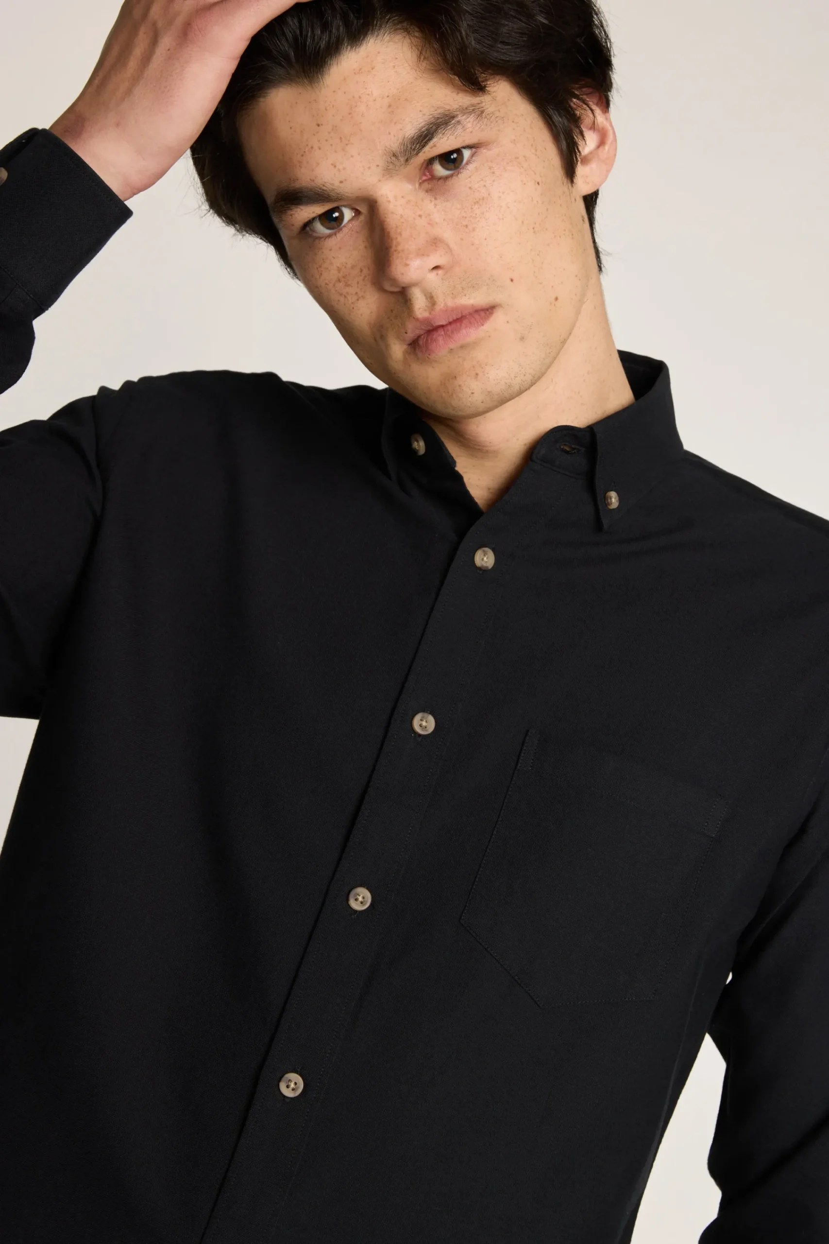 Barkers Tailored Fit Shirts|Tailored Fit Shirts^Thatcher Oxford Shirt BLACK