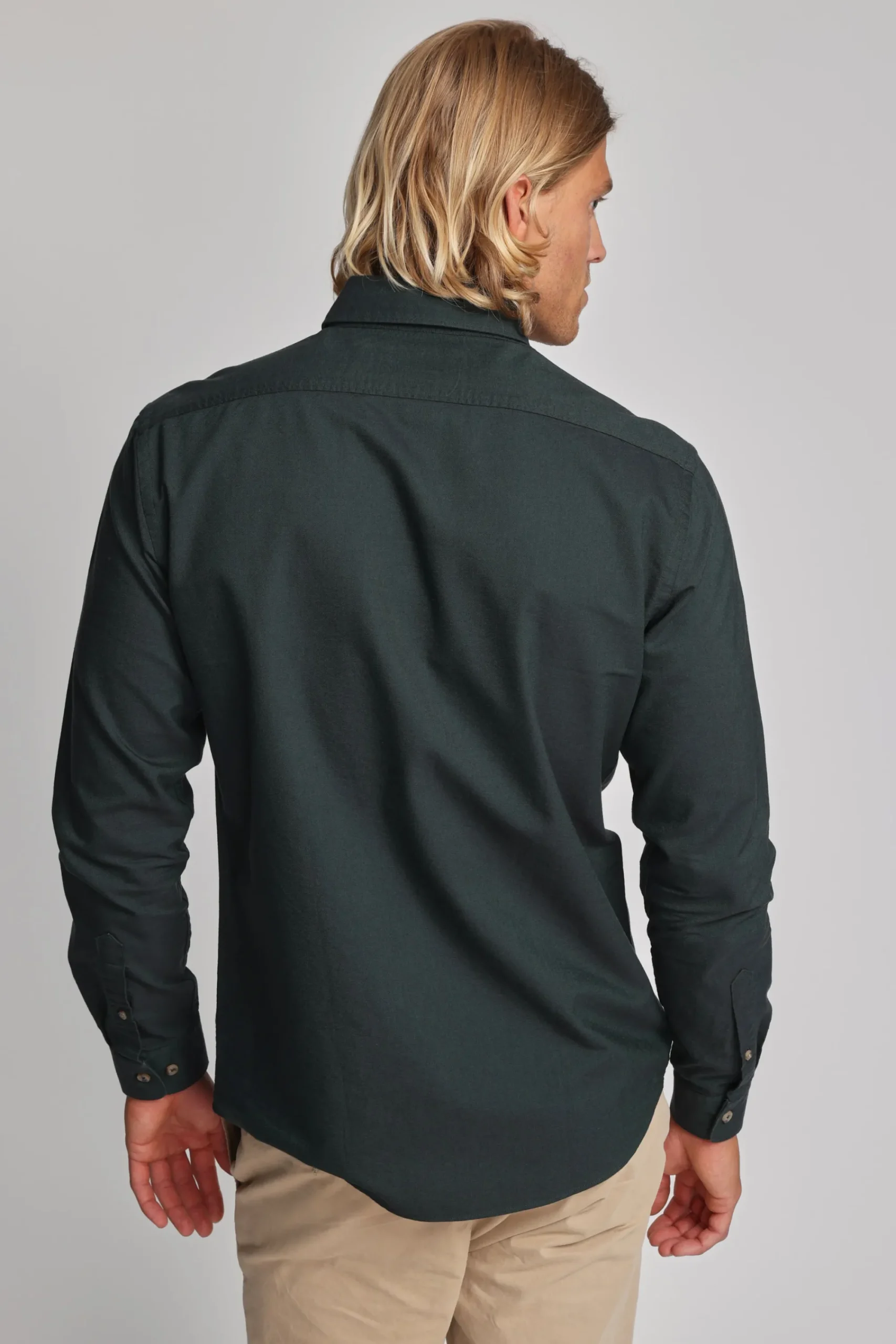 Barkers Tailored Fit Shirts|Tailored Fit Shirts^Thatcher Oxford Shirt OLIVE