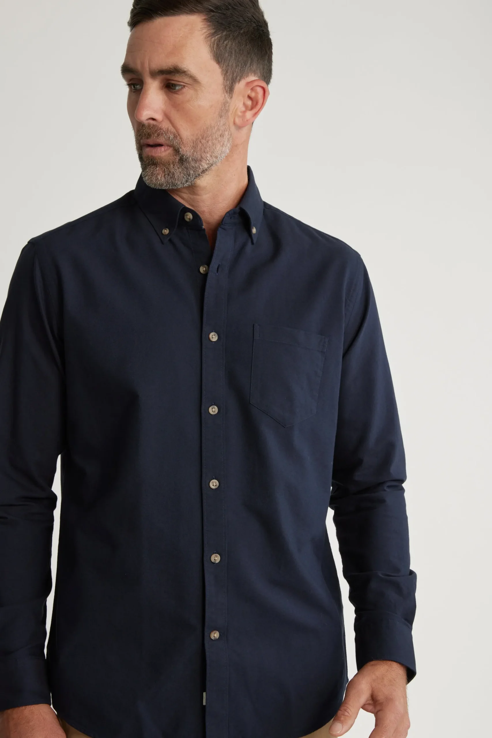 Barkers Classic Fit Shirts|Classic Fit Shirts^Thatcher Oxford Shirt Classic Fit DARK NAVY