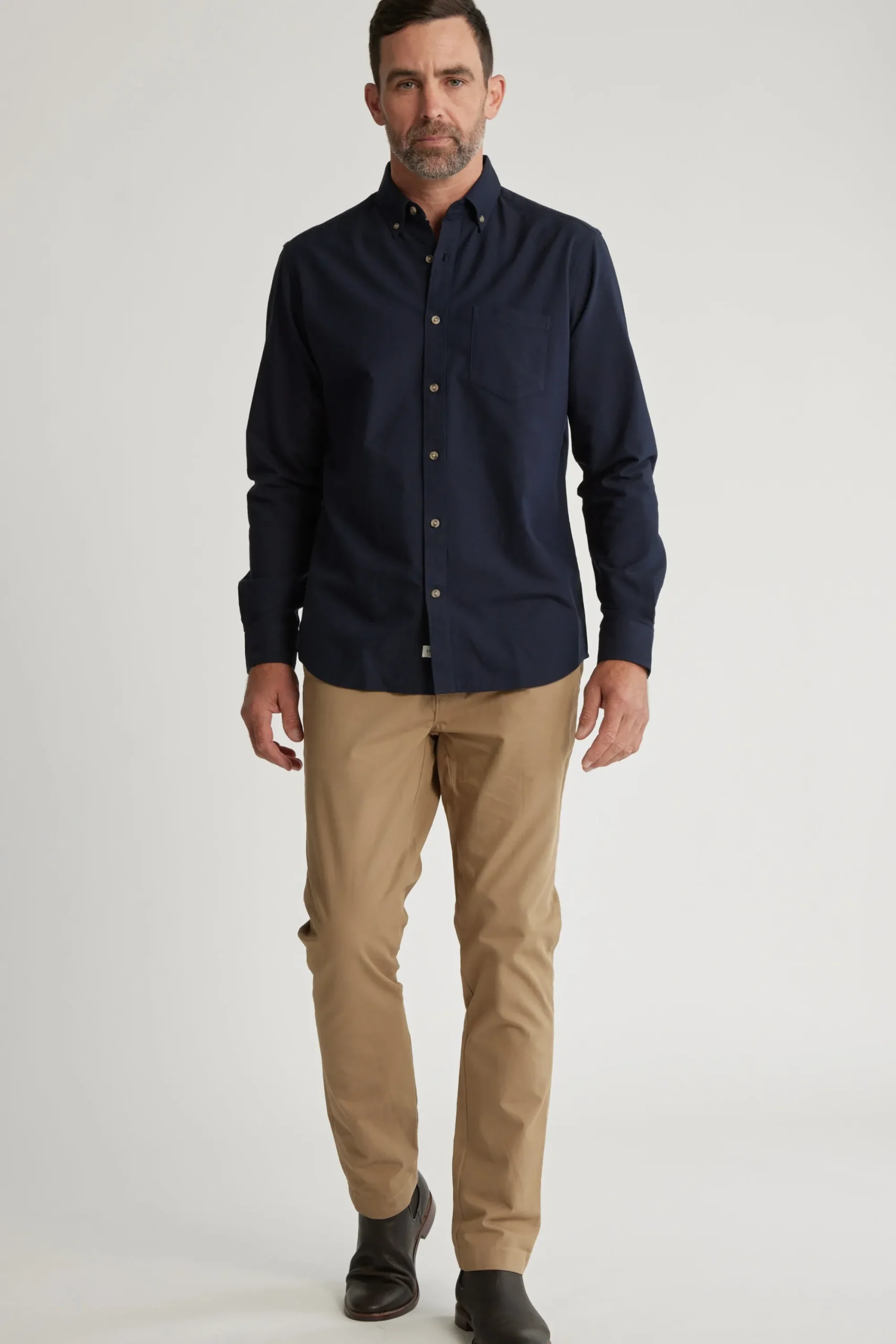 Barkers Classic Fit Shirts|Classic Fit Shirts^Thatcher Oxford Shirt Classic Fit DARK NAVY