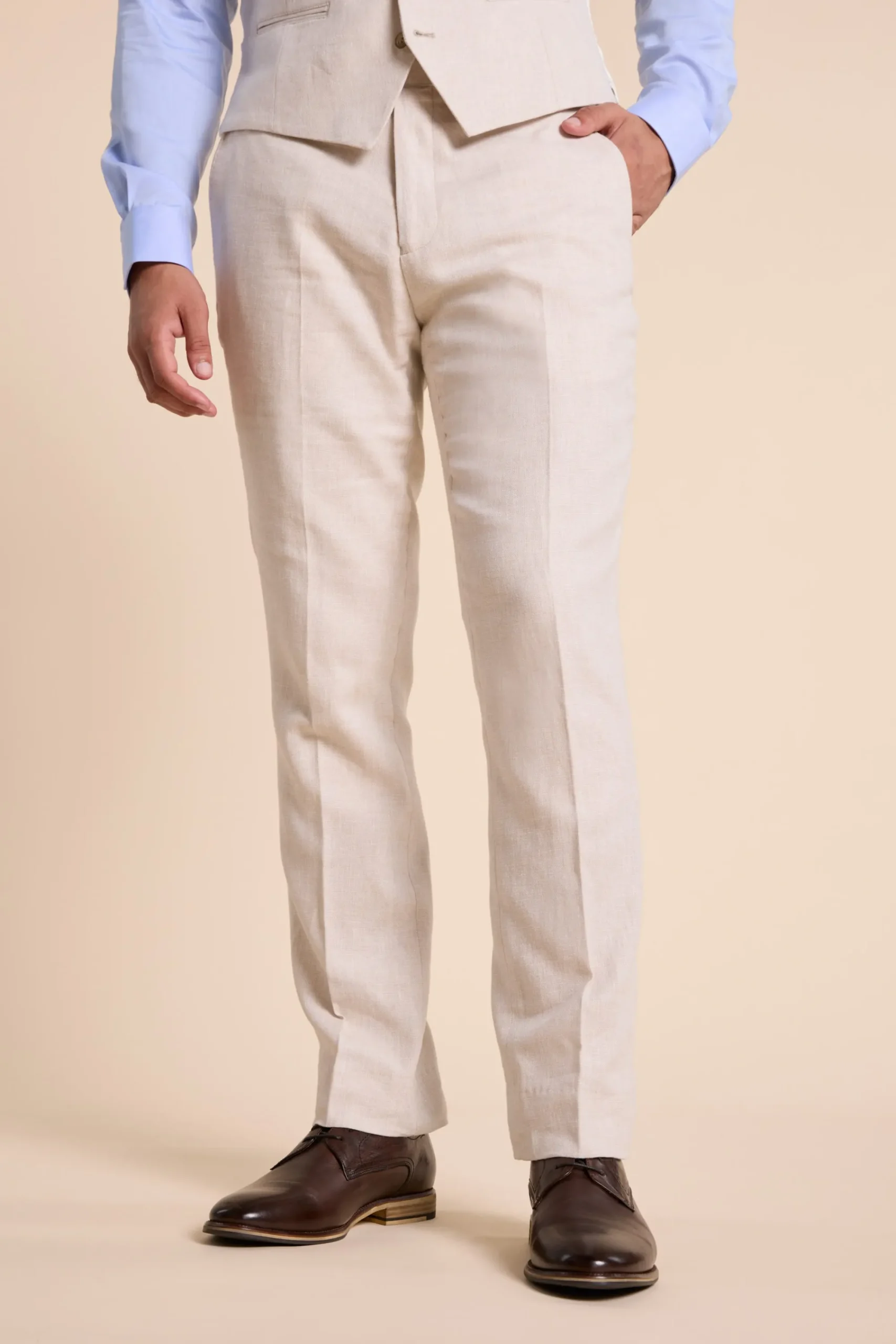 Barkers Suit Pants|Suit Pants^Thompson Textured Linen Pant