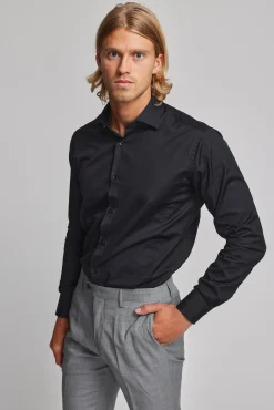 Barkers Eco Easy Care Shirts|Tailored Fit Shirts^Tribeca Regular Cuff Shirt BLACK