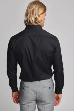 Barkers Eco Easy Care Shirts|Tailored Fit Shirts^Tribeca Regular Cuff Shirt BLACK