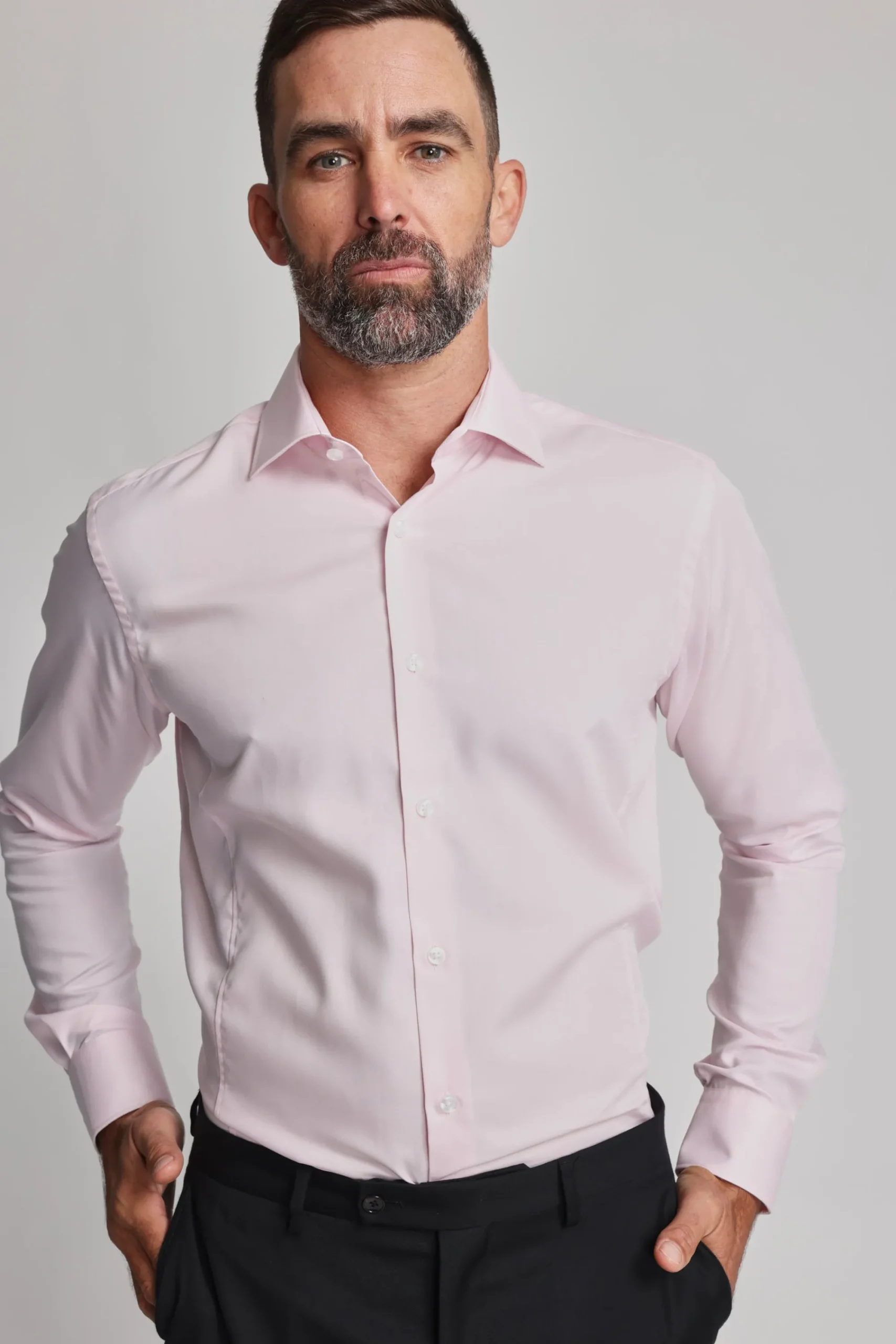 Barkers Eco Easy Care Shirts|Tailored Fit Shirts^Tribeca Regular Cuff Shirt PINK