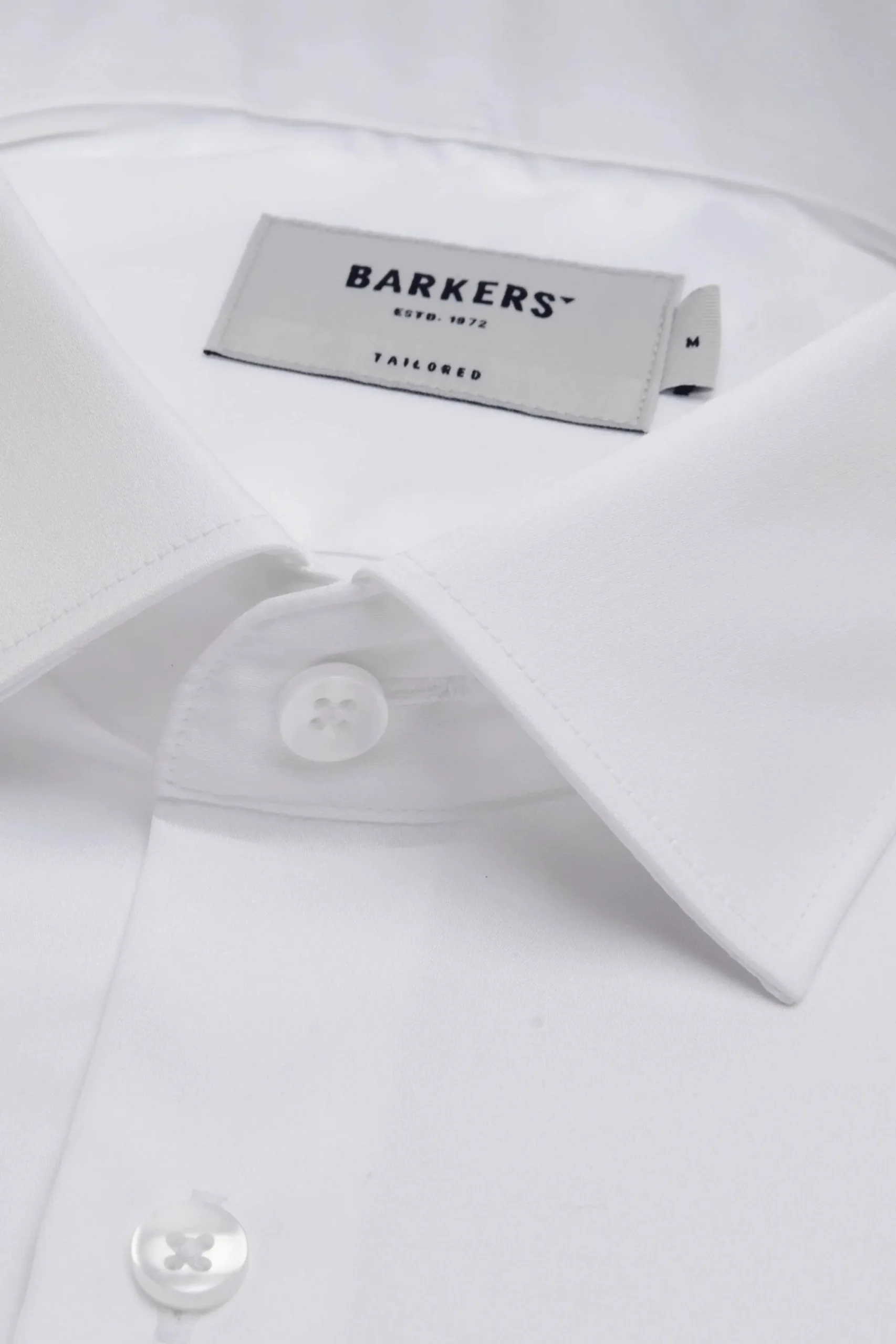 Barkers Eco Easy Care Shirts|Tailored Fit Shirts^Tribeca Regular Cuff Shirt WHITE