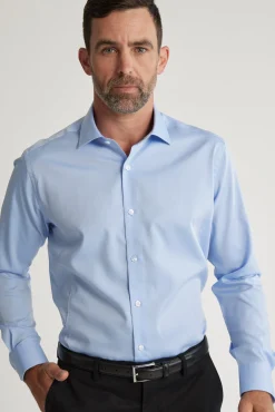 Barkers Classic Fit Shirts|Classic Fit Shirts^Tribeca Regular Cuff Shirt Classic Fit LIGHT BLUE