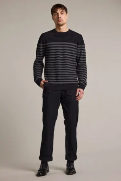 Barkers Cotton Knitwear^Wesley Cotton Stripe Crew