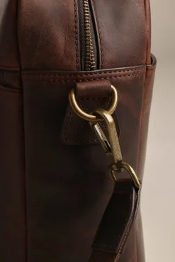 Barkers Leather Goods|Bags & Luggage^Wilkinson Leather Laptop Bag WALNUT BROWN